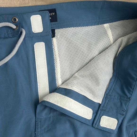 J. Crew Factory Blue Flex Board Shorts, Size 32 - Picture 4 of 11